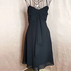 BGB‎ Black Ruched Sleeveless Dress Larger